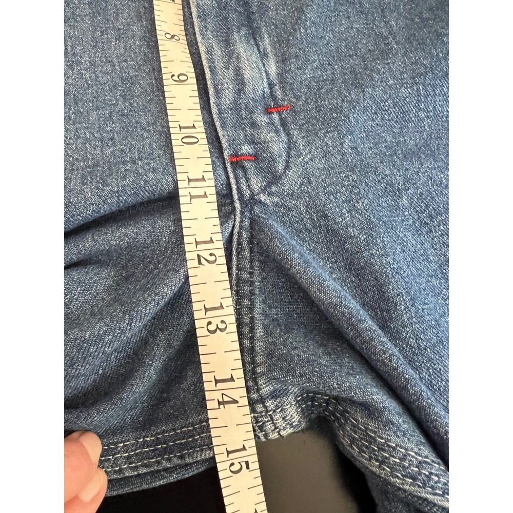 Dickies Men Denim Bib Overalls Medium Wash Indigo W4168E9 40x30 Workwear Regular - Picture 12 of 12